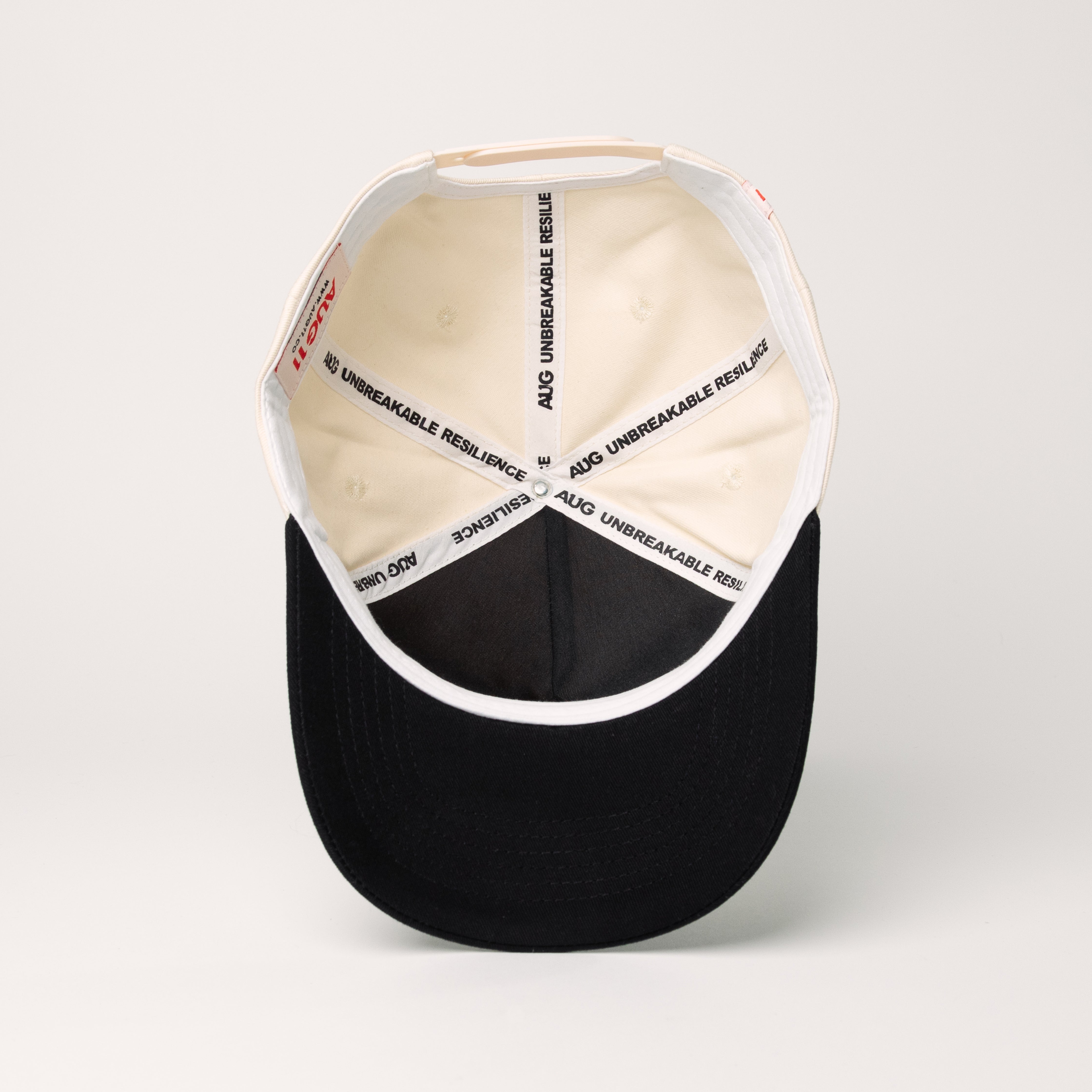 Crest Snapback (Creme/Black)