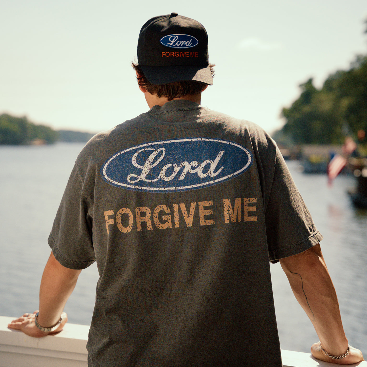 Lord Forgive T-Shirt (Vintage Black) OVERSIZED