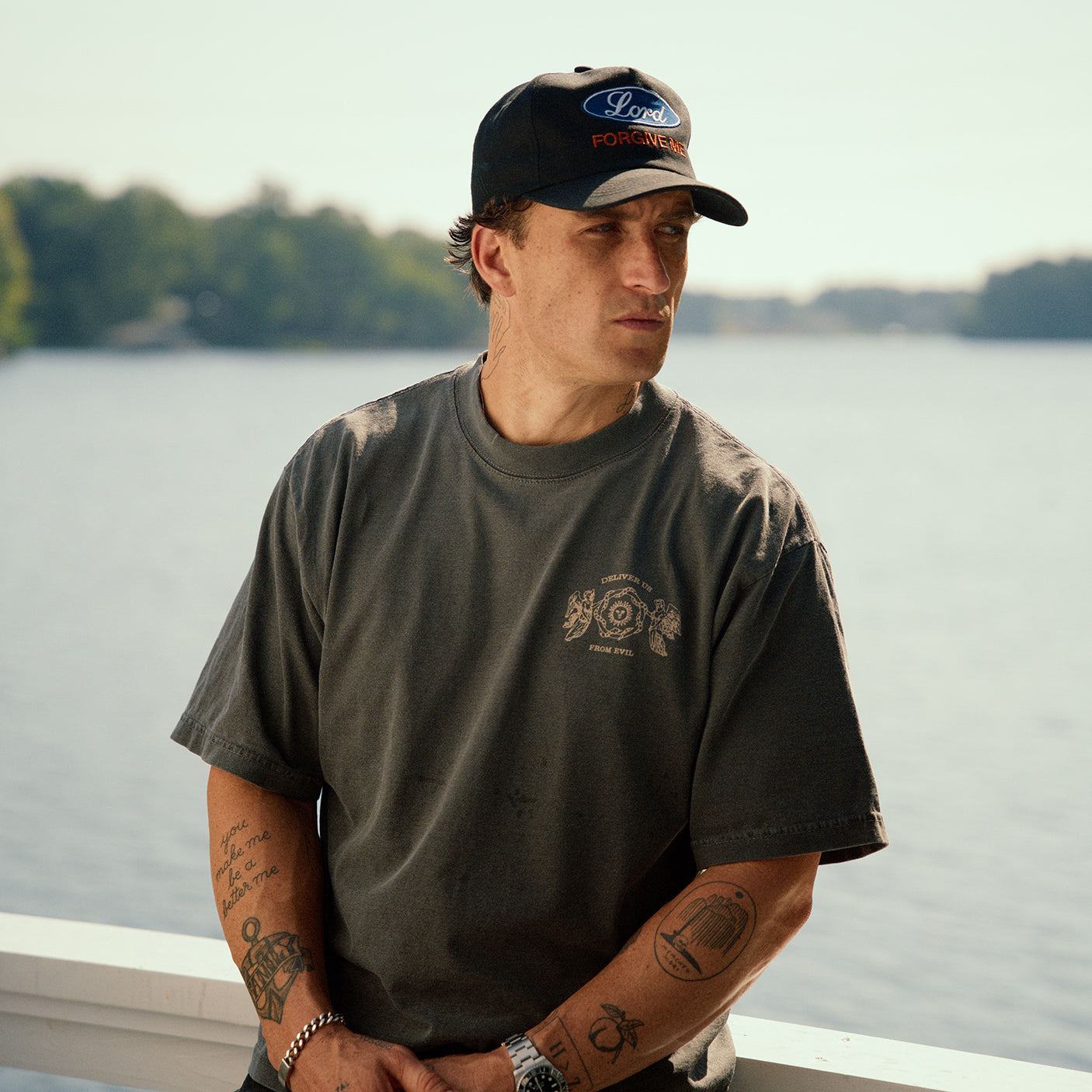 Lord Forgive T-Shirt (Vintage Black) OVERSIZED