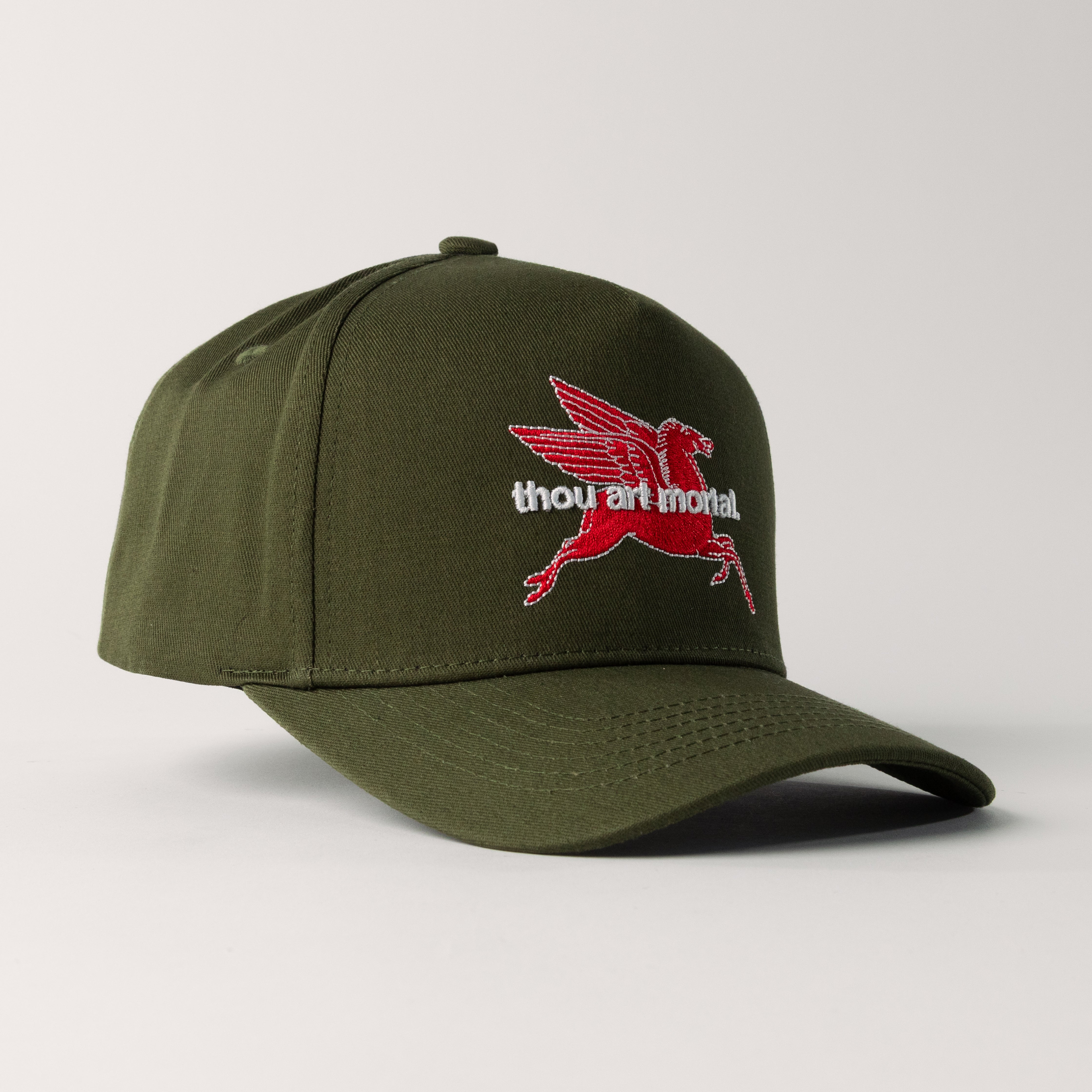 Thou Art Mortal Snap Back (Moss)