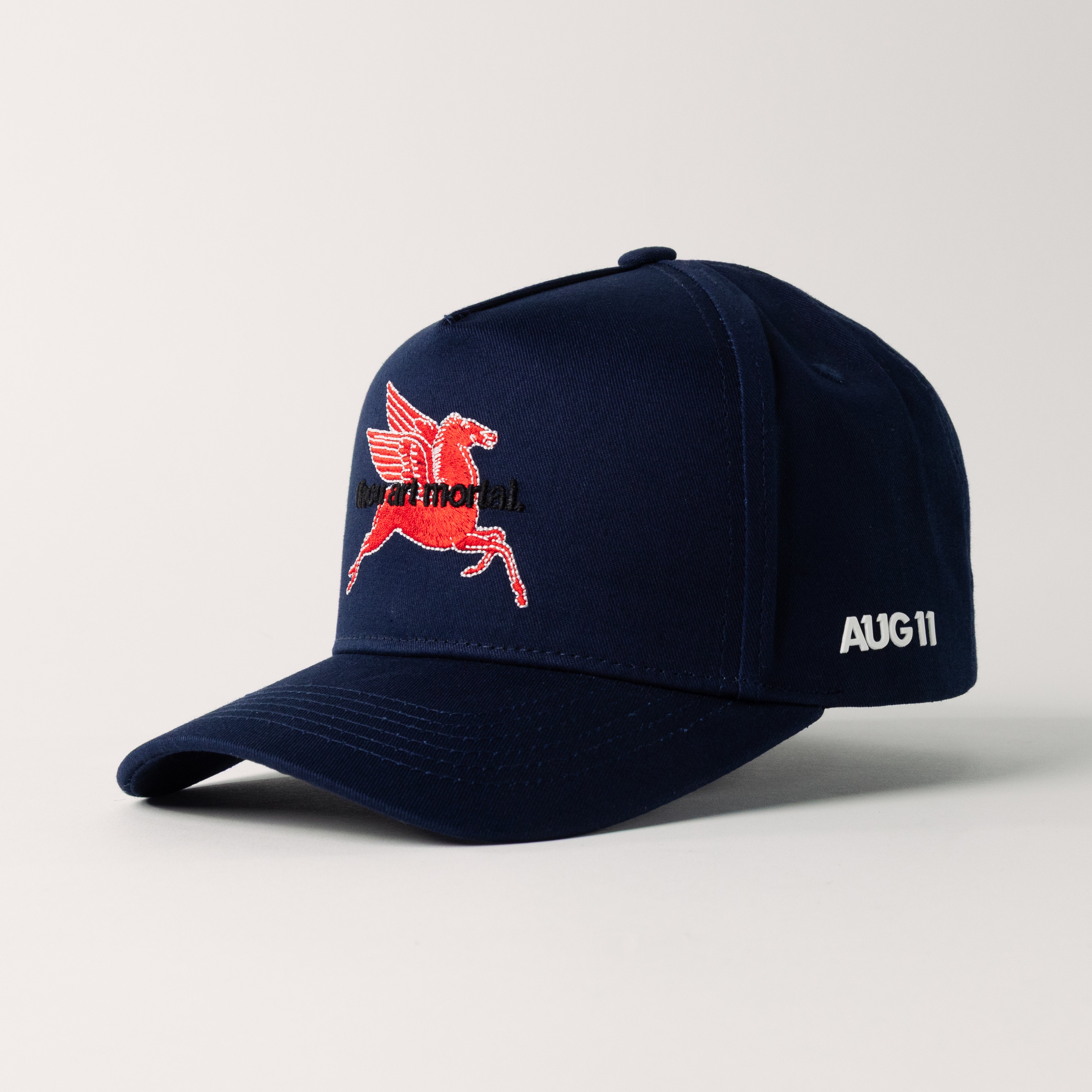 Thou Art Mortal (V2) Snapback (Navy/Stealth)