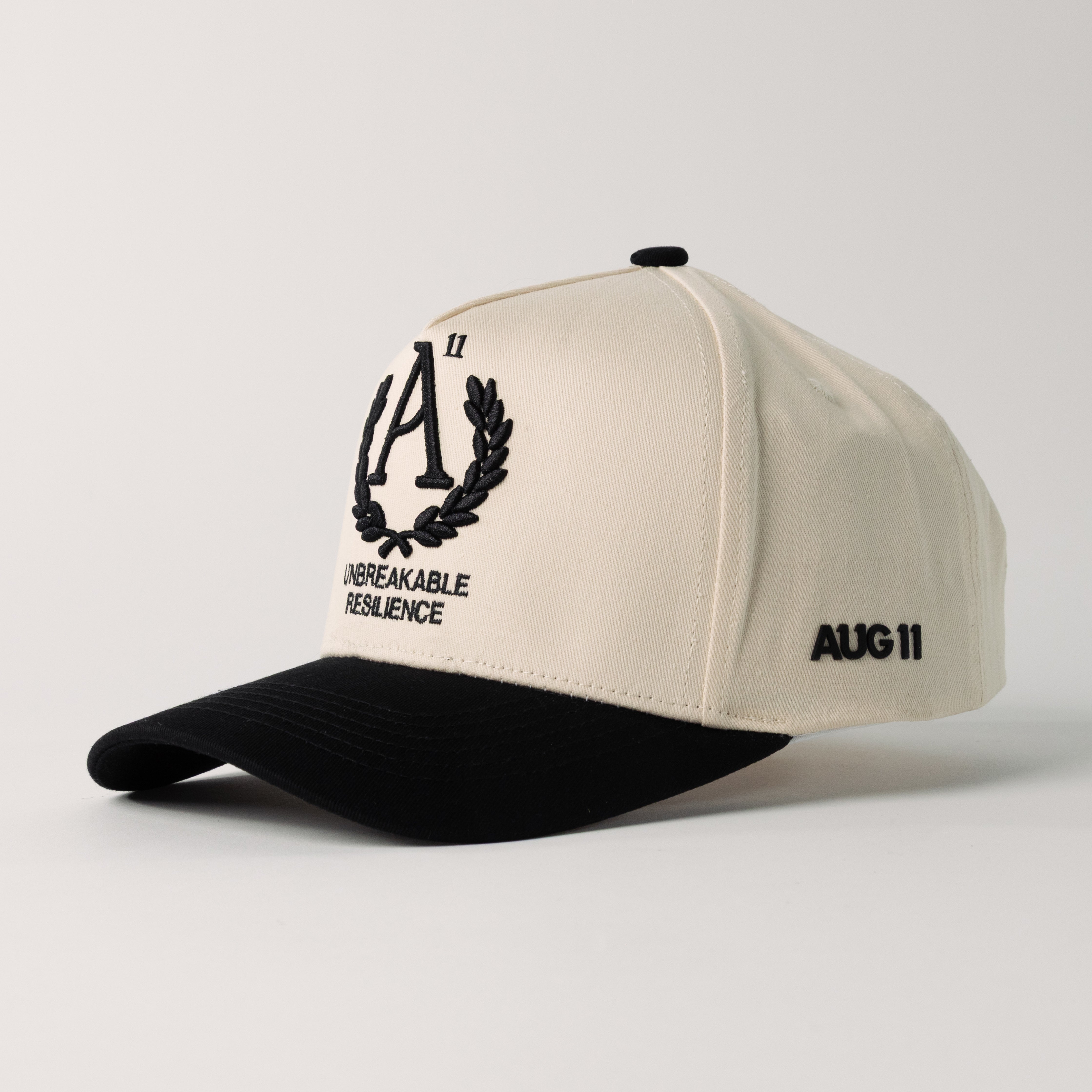 Crest Snapback (Creme/Black)