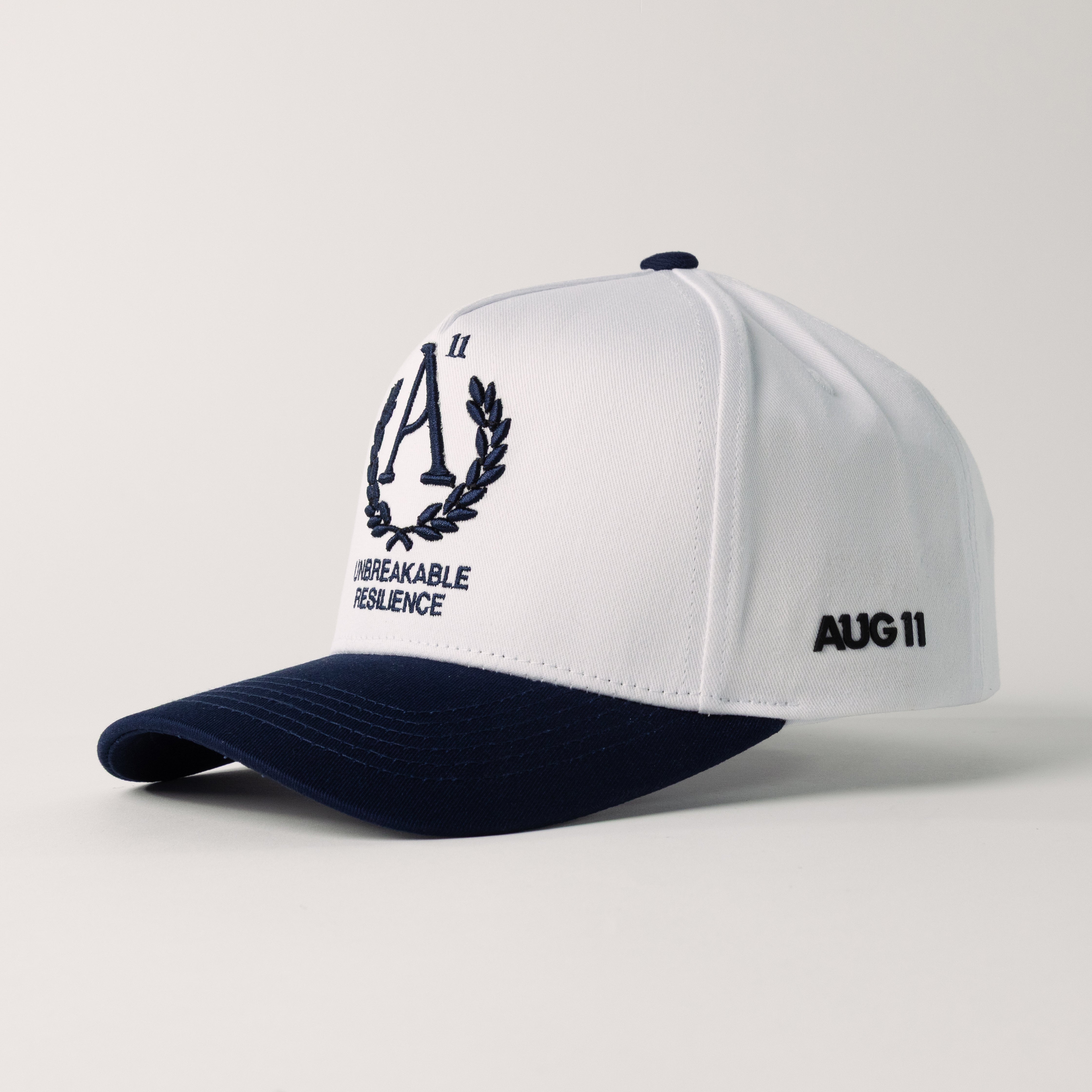 Crest Snapback (Navy/Stark White)