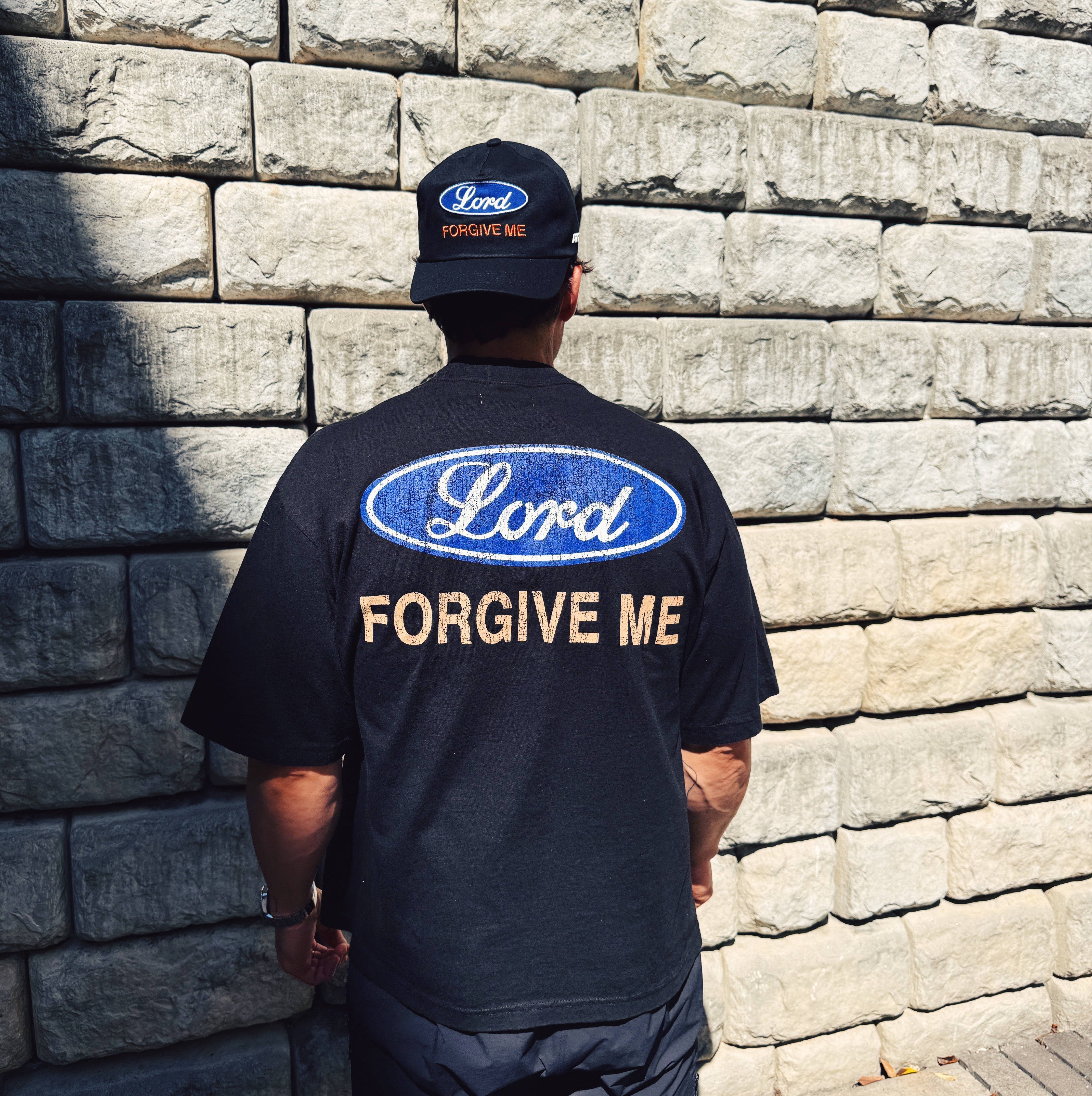 Lord Forgive T-Shirt (True Black) OVERSIZED