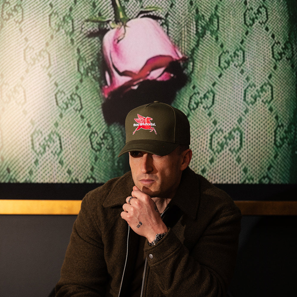 Thou Art Mortal Snap Back (Moss)