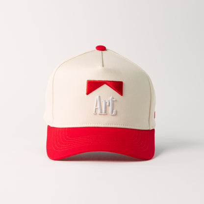 Art Snapback (Creme/Red)