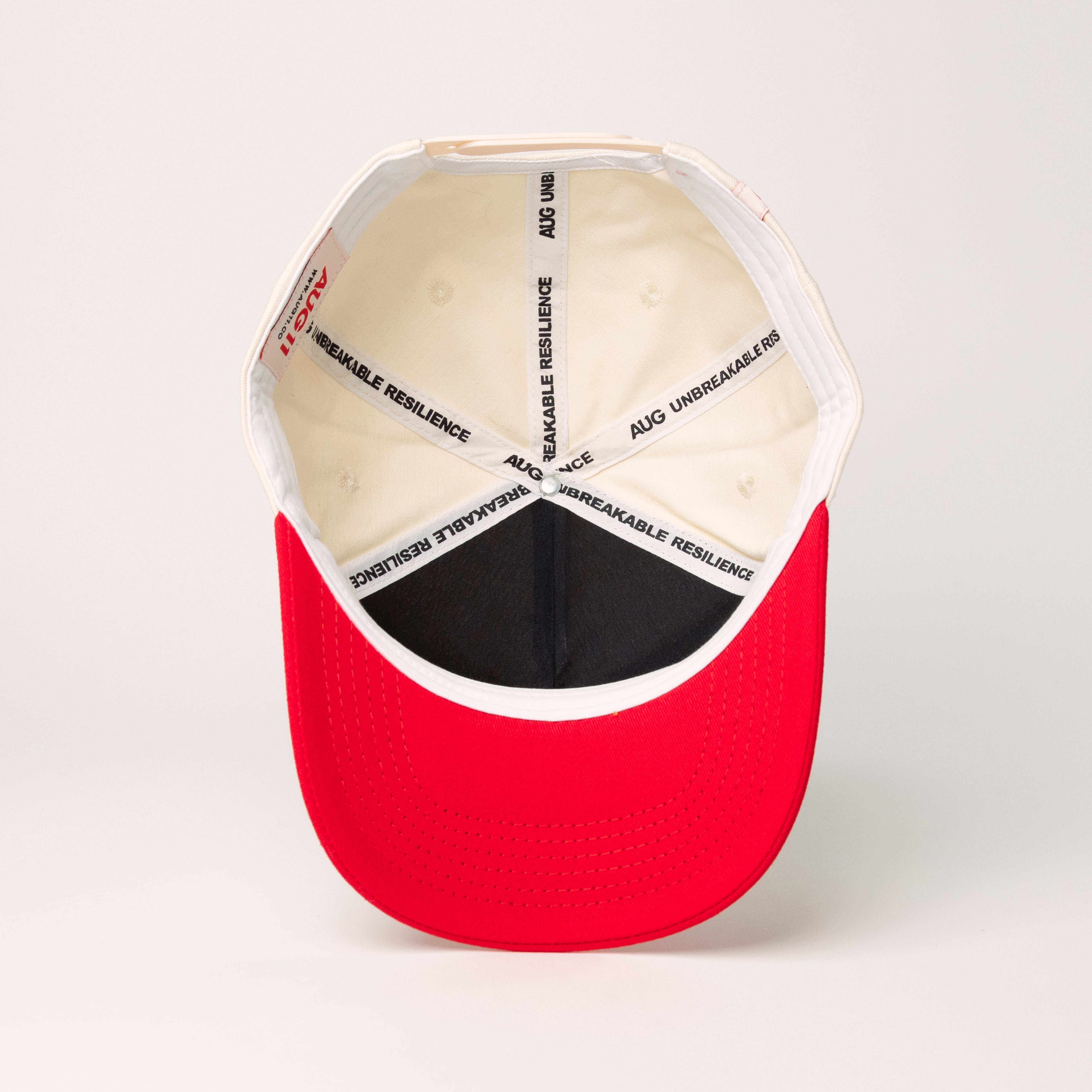 Art Snapback (Creme/Red)