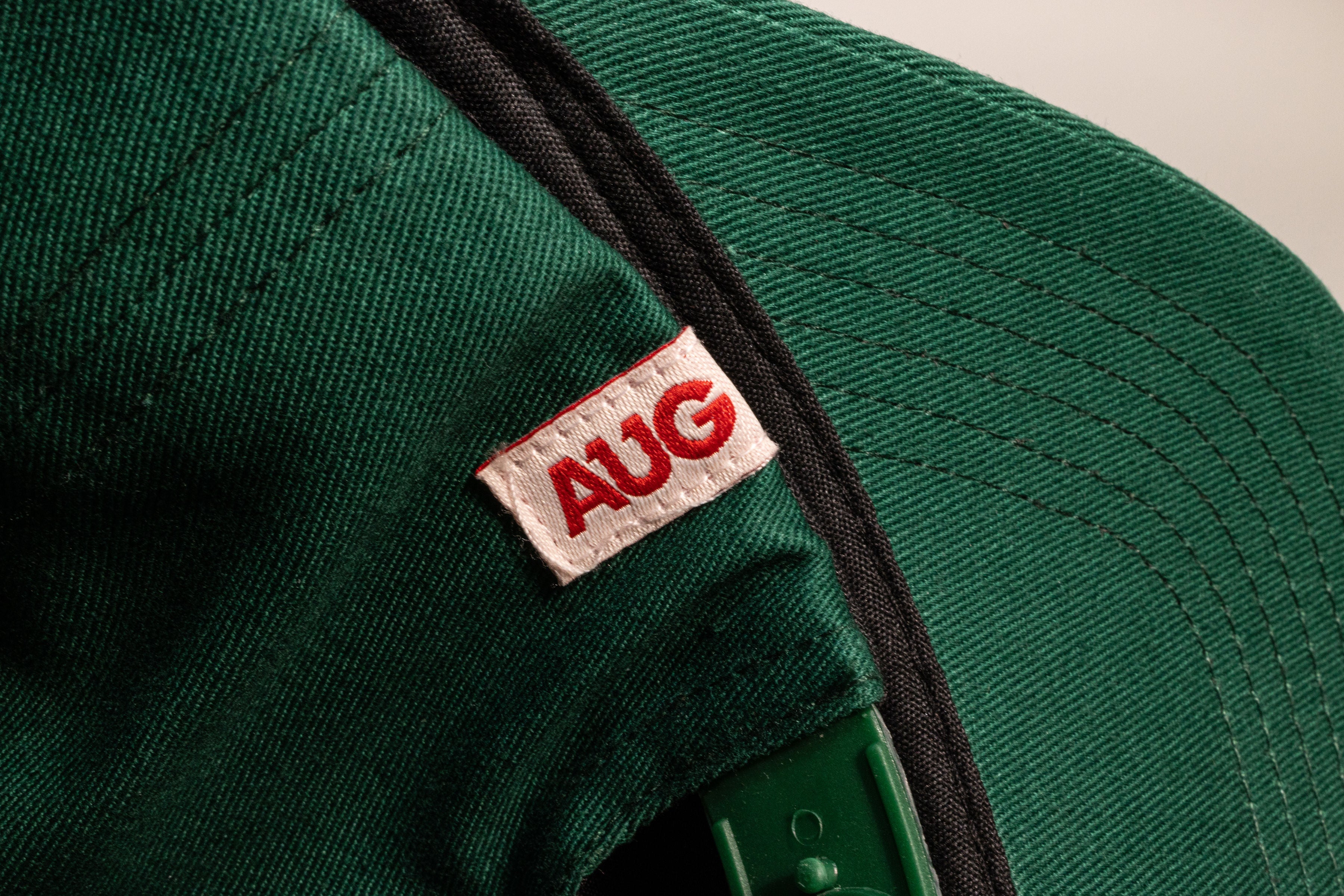 Foie Gras 5 Panel Cotton Structured Snapback Hat (Kelly Green)