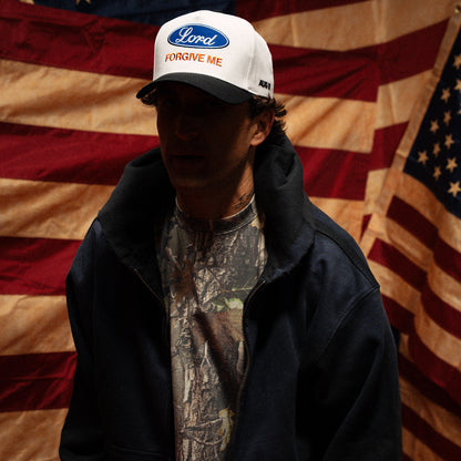 Lord Forgive Zip-Up Hoodie (Vintage Black)