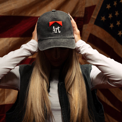 Art Hat Vintage Black (Unstructured)