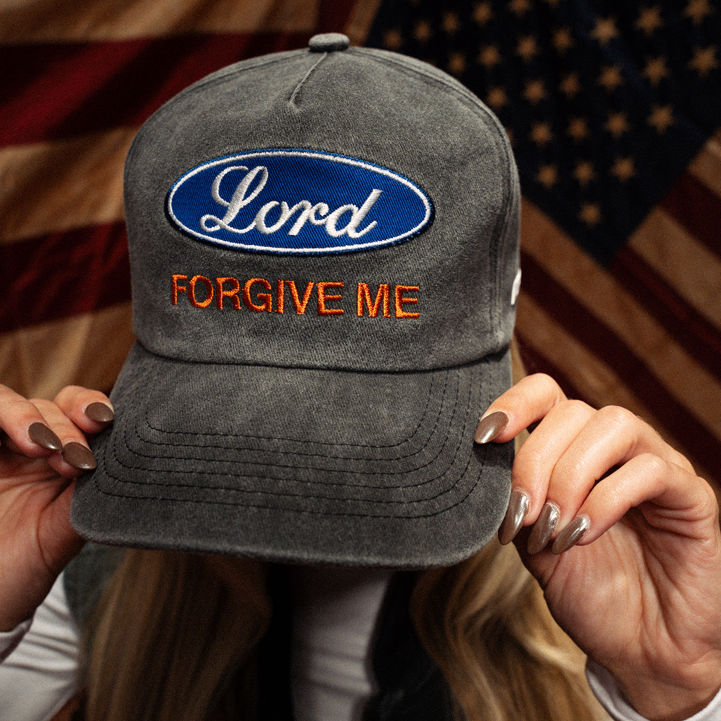 Lord Forgive Me Vintage Black (Unstructured)