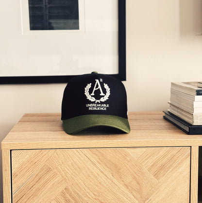 Crest Snapback (Black/Moss)