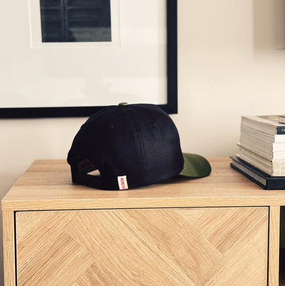 Crest Snapback (Black/Moss)