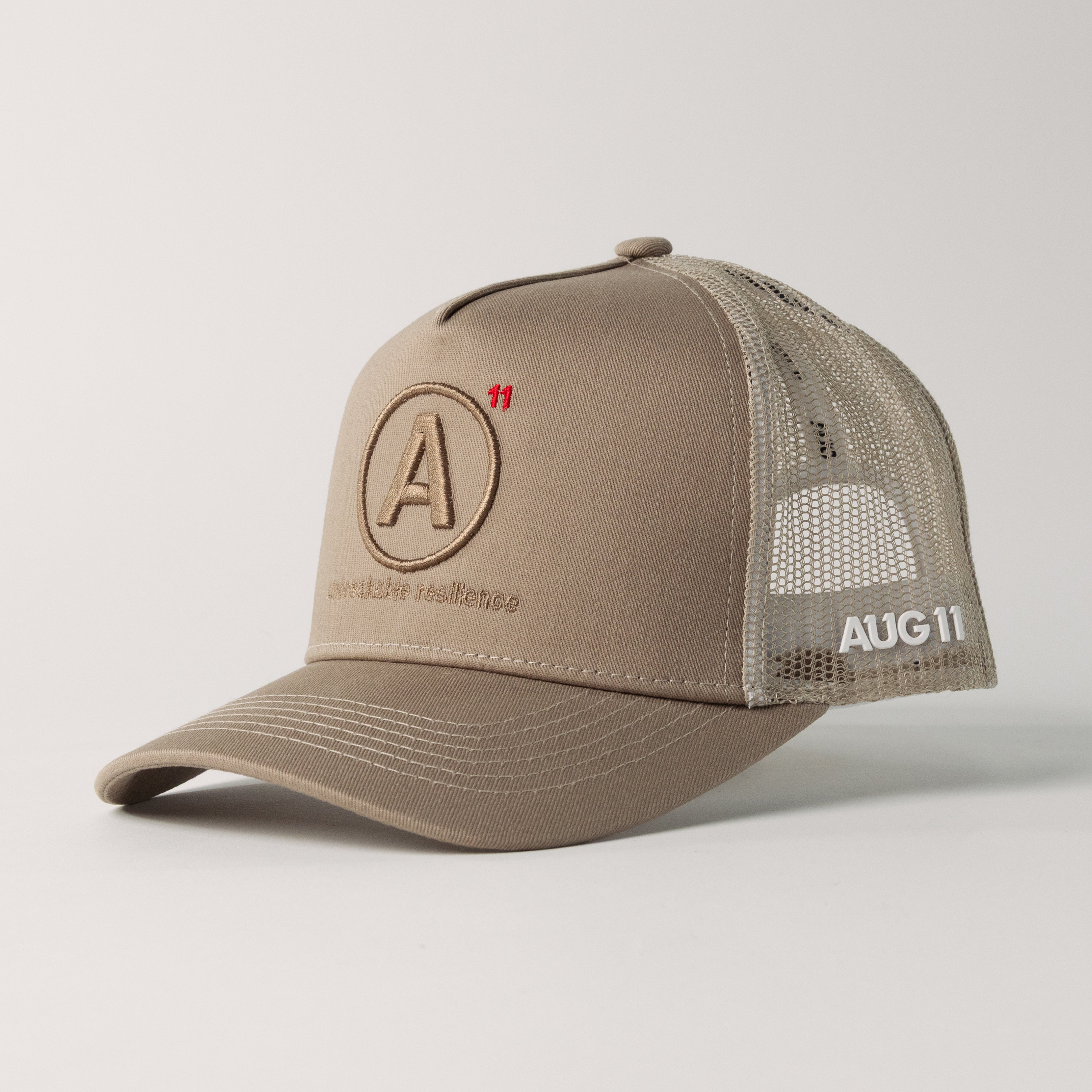 Essentials Mesh Trucker (Taupe)