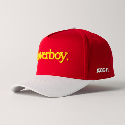 Loverboy Snapback (Crimson/Stark White)