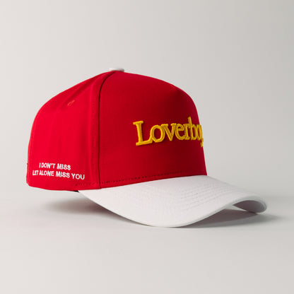 Loverboy Snapback (Crimson/Stark White)