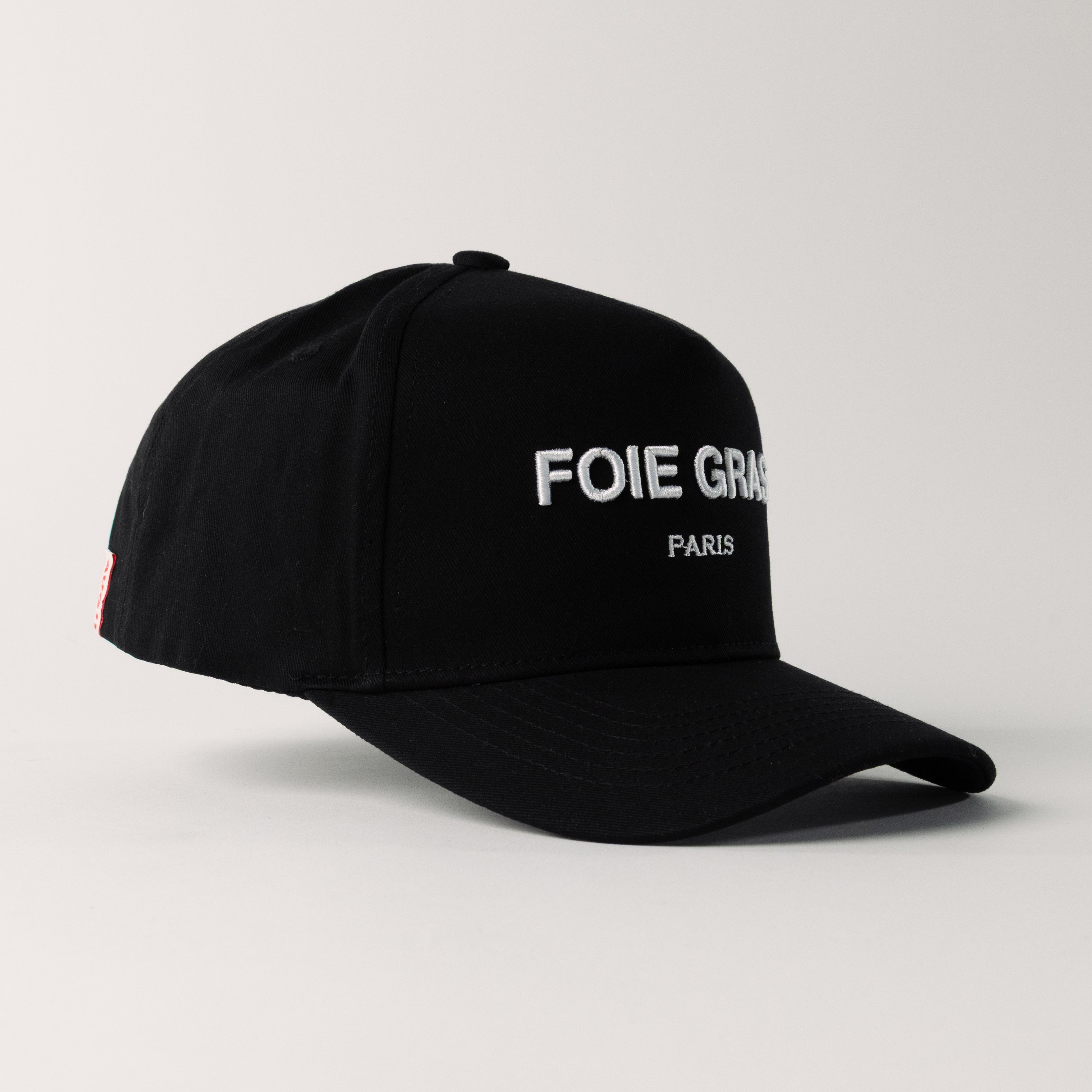 Foie Gras 5 Panel Structured Snapback (Black)