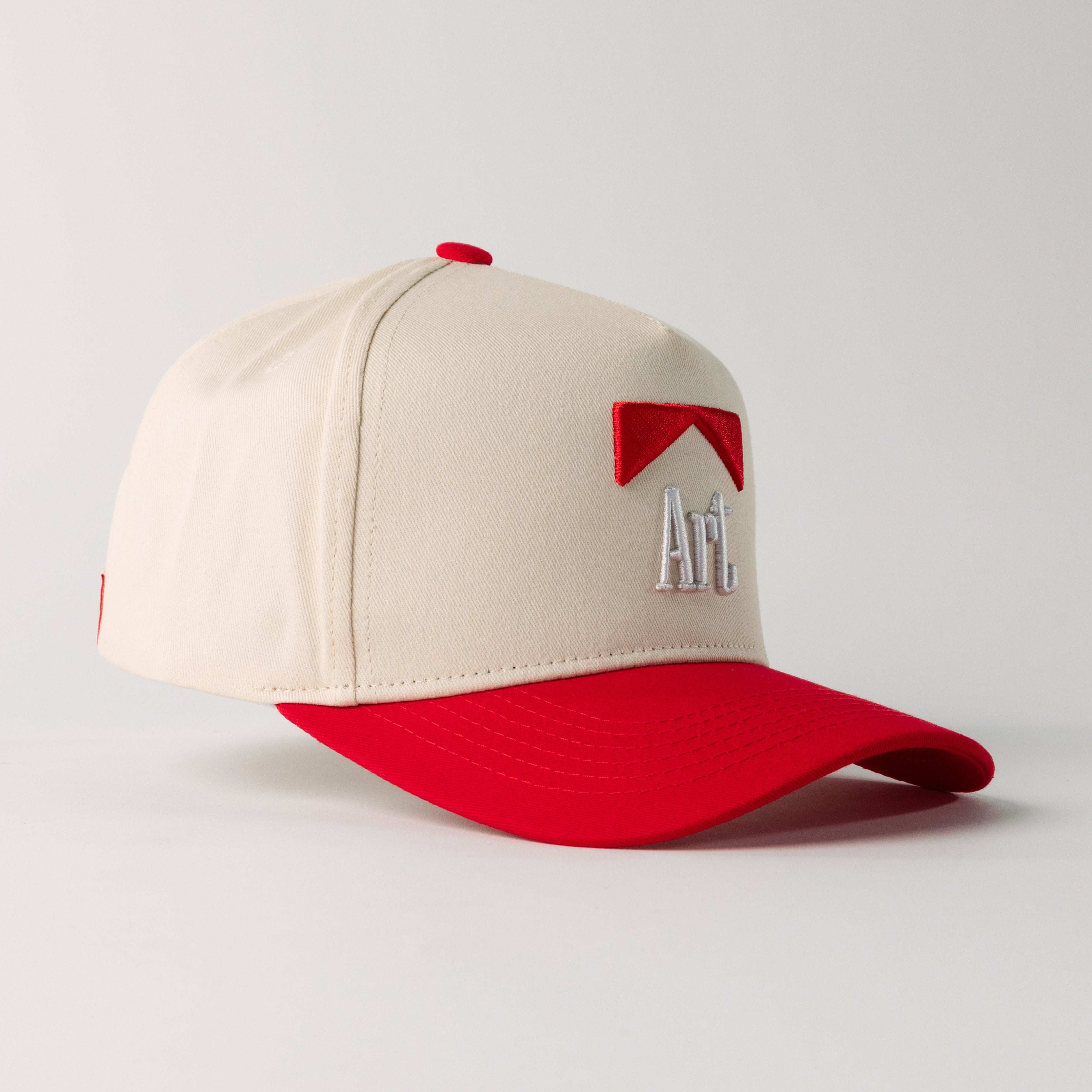 Art Snapback (Creme/Red)