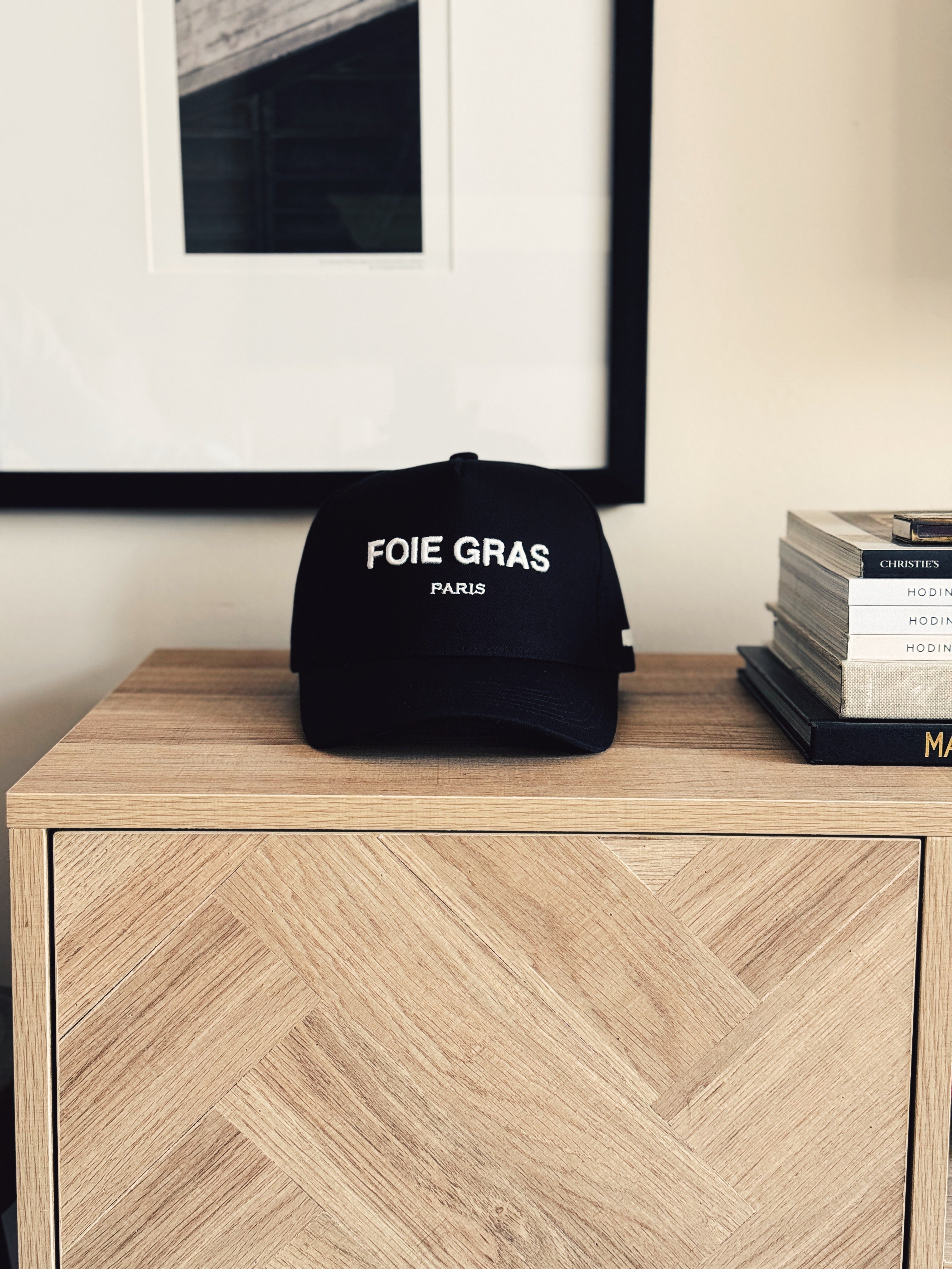 Foie Gras 5 Panel Structured Snapback (Black)