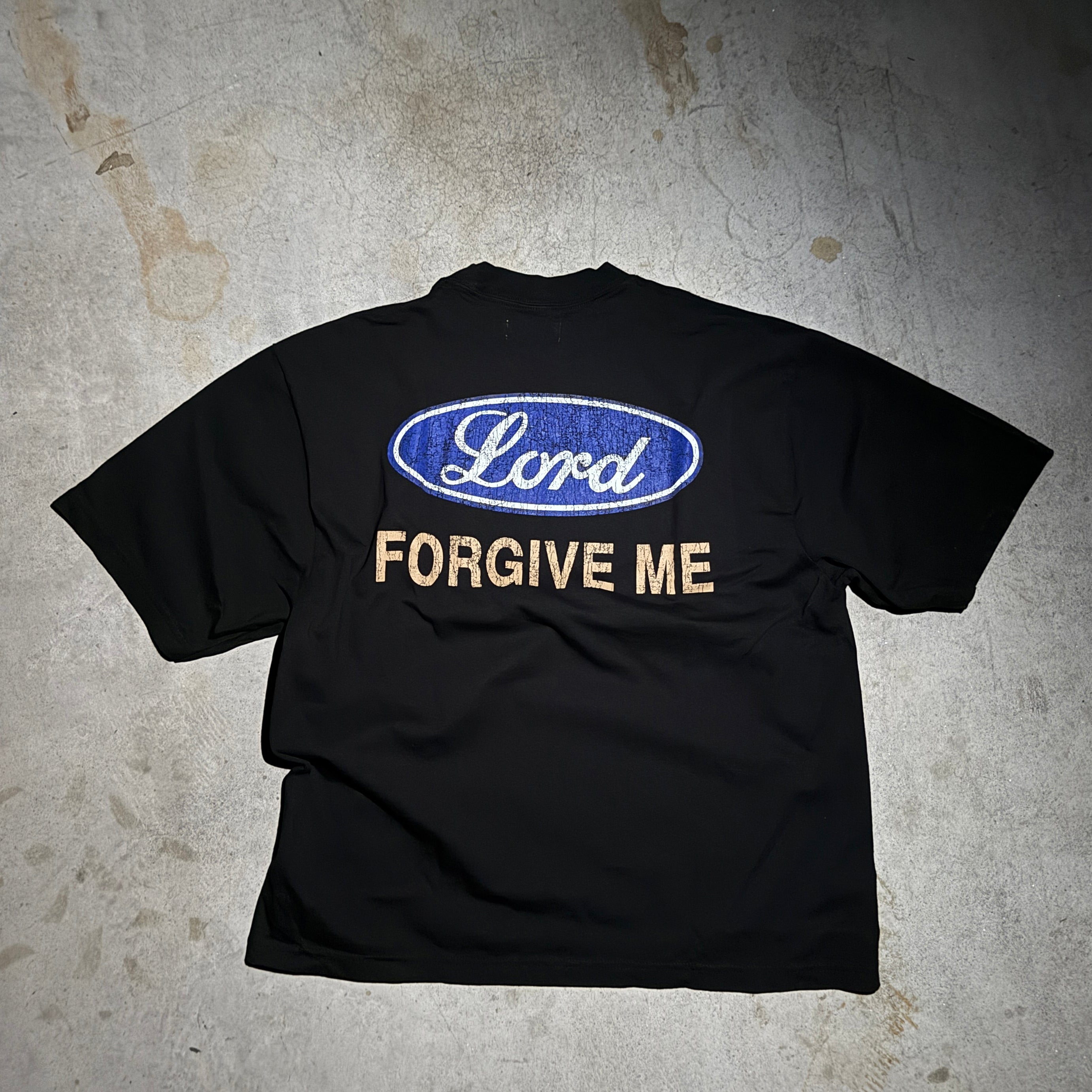 Lord Forgive T-Shirt (True Black) OVERSIZED
