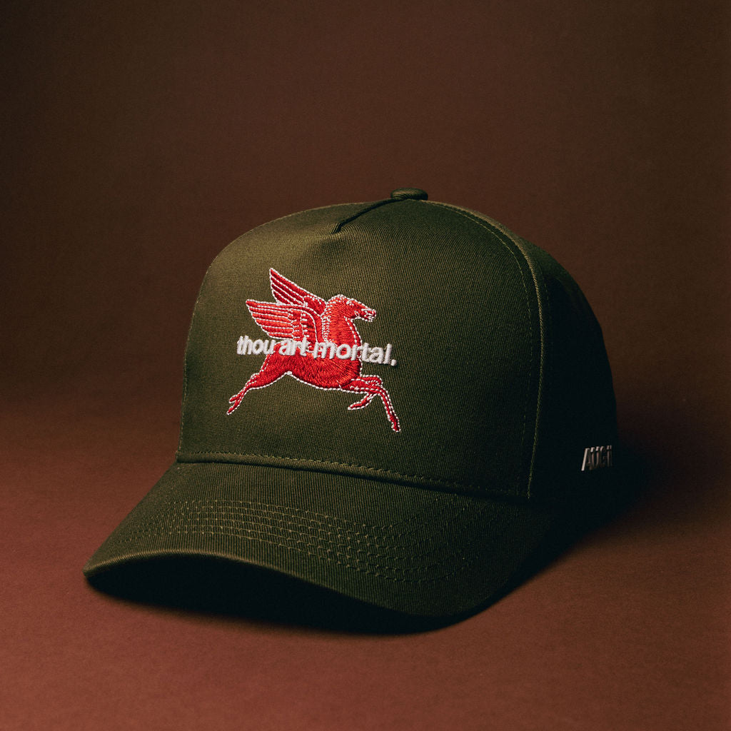 Thou Art Mortal Snap Back (Moss)